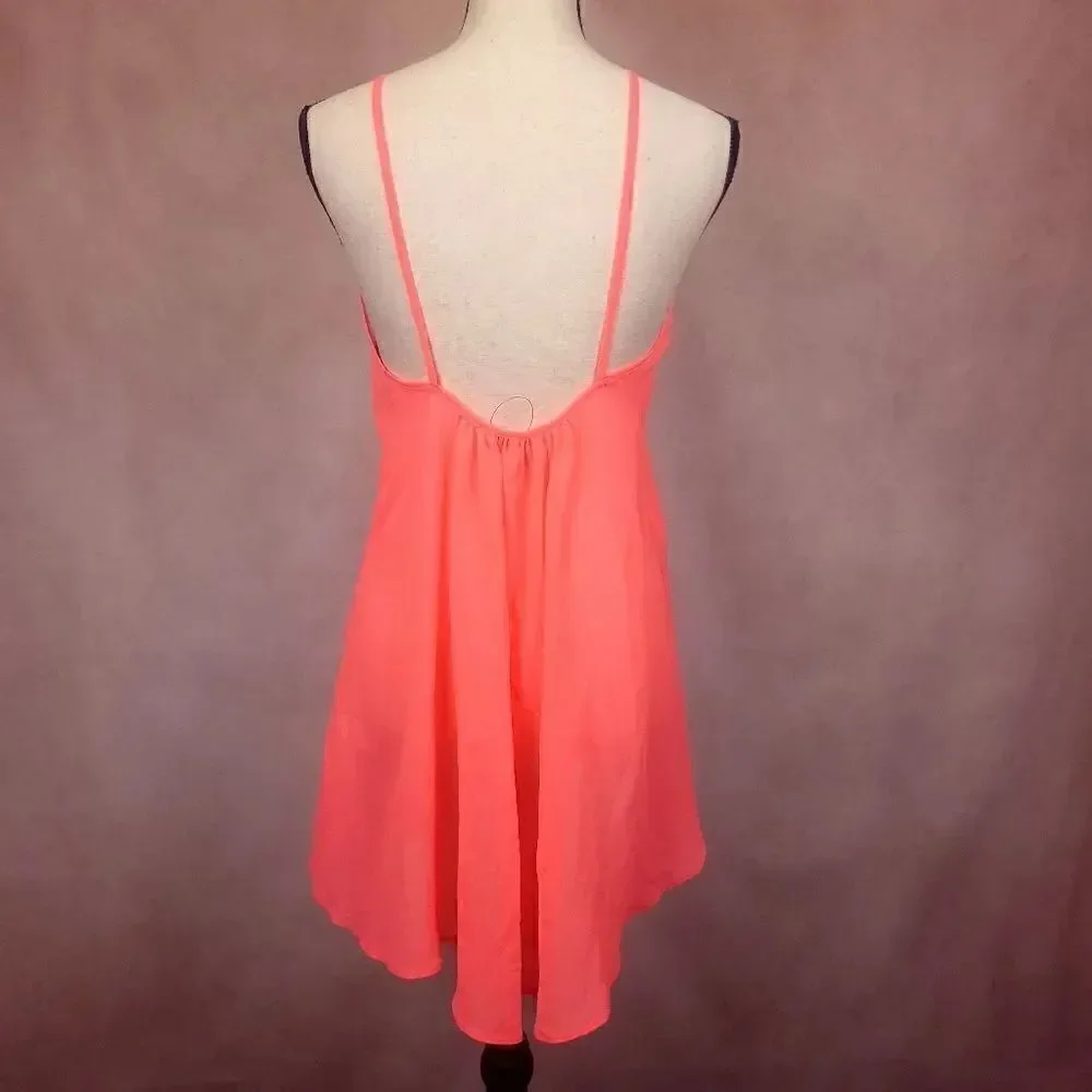 Asos Swim Cover-up Dress Chemise Hot Pink Size 0
